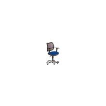Кресло (Спинка черная сетка, сиденье синее 26-21, T-образные подлокотники) CH-797AXSN 26-21
