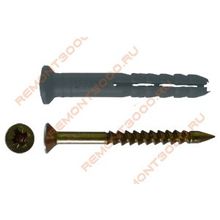 Дюбель-гвоздь 6х80мм K (100шт) с потайной манжетой   Дюбель-гвоздь 6х80мм (упак. 100шт.) с потайной манжетой