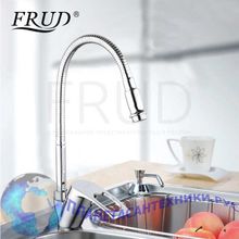 Смеситель для кухни гибкий излив Frud R43115