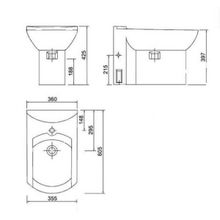 Creavit Биде напольное Wing WN500