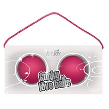 Toy Joy Веселые розовые вагинальные шарики Funky love balls (розовый)