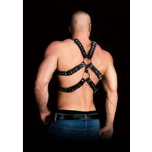 Черная мужская портупея Harness Andreas