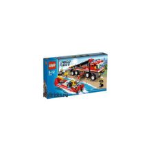 Lego City 7213 Fire Truck with Boat (Пожарный Грузовик и Лодка) 2010