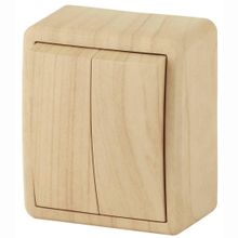 ЭРА Переключатель двухклавишный с подсветкой ЭРА Эксперт 10AX 250V 11-1205-11 Б0020668 ID - 242562