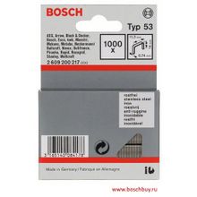Bosch Набор 1000 Скрепок 12 мм T53 из нержавейки (2609200217 , 2.609.200.217)