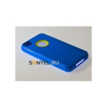 Силиконовая накладка для iPhone 4 4S вид №2 blue