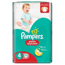 Pampers Pants Maxi 9-14 кг 52 шт