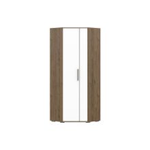 SV-мебель Гарвард Шкаф угловой Гикори тёмный Белый