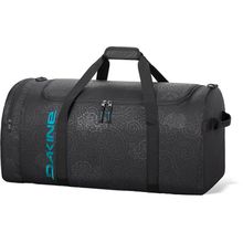 Женская дорожная большая спортивная сумка с наружным карманом Dakine Womens Eq Bag 74L Ellie Ii черная с тиснением