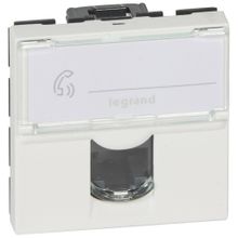 Legrand Розетка компьютерная RJ45 Legrand Mosaic UTP 5 кат белая 076554 ID - 238514