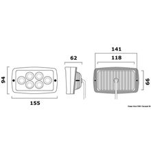 Osculati Stern LED light semi-recess version, 13.263.01