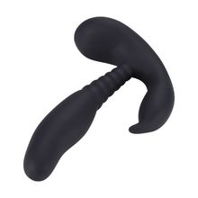  Черный стимулятор простаты Anal Pleasure Dual Vibrating Prostate Stimulator - 13,5 см.