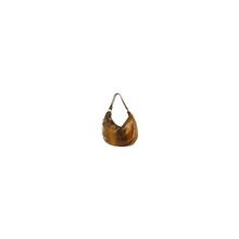 BPI-014 Женская сумка Quarro из кожи питона, цвет: рыжевато-золотистый с натуральным рисунком глянцевый