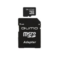 Qumo Карта памяти Qumo microSDHC class 10 UHS-I U1 32GB + SD adapter