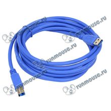 Кабель USB3.0 соединительный USB A-B Gembird "CCP-USB3-AMBM-10" (3.0м) [96481]