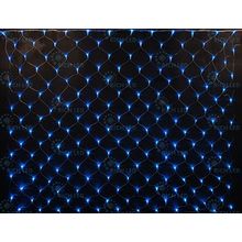 Rich LED RL-N2*1.5-T BW Уличная светодиодная гирлянда Сетка 2x1.5 м, синий+белый, 8 режимов, провод прозрачный