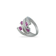 Кольцо с рубином, серебро 925 пробы, 016511-01-02