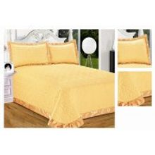 Покрывало сатин Песочный  230х250 см 220-83-230 Valtery