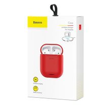 Baseus Чехол для наушников с беспроводной зарядкой Baseus Case Wireless Charger For Airpods red