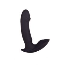 Чёрный массажёр простаты с вибрацией (138558)
