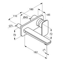 Смеситель для раковины Kludi E2 (492440575) настенный