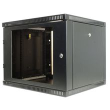 NT WALLBOX 9-65 B Шкаф 19 настенный, чёрный 9U 600x520, дверь стекло-металл