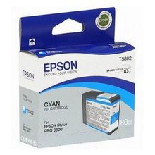 Картридж  Epson (C13T580200) для Stylus Pro 3800 (80 мл) Голубой