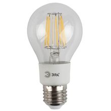 ЭРА Лампа светодиодная филаментная ЭРА E27 5W 2700K прозрачная F-LED A60-5W-827-E27 Б0012535 ID - 255548