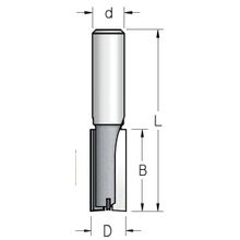 Фреза WPW PT42002 пазовая врезная D20 B25 Z2+1 усиленный сплав, хвостовик 12