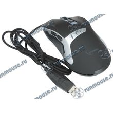 Оптическая мышь Gembird "MG-520", 5кн.+скр., черно-серебр. (USB) (ret) [137103]