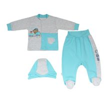 Лео Комплект "Путешественник": кофточка+ползунки+чепчек в1551-2 2