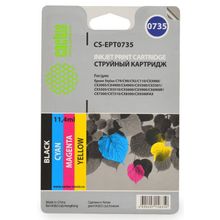Картридж струйный Cactus CS-EPT0735 черный голубой пурпурный желтый набор карт. для Epson Stylus С79