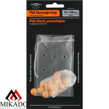 Пакеты ПВА Mikado с затяжкой, с отверстиями (прямоугольные) 70 x 200 мм.  ( 10 шт.)