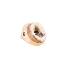 TRIXIE Лежак-пещера для кошек "Minou", бежевый коричневый с рисунком