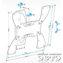 HOLDER LCDS-5019 черный глянец