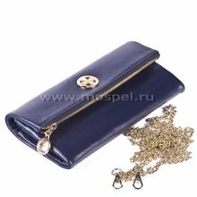 Кожаный клатч 9592 N.Polo D.Blue