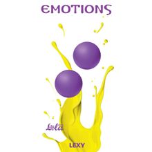 Lola toys Фиолетовые вагинальные шарики без сцепки Emotions Lexy Large