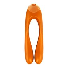 Оранжевый универсальный унисекс вибростимулятор Candy Cane (226847)