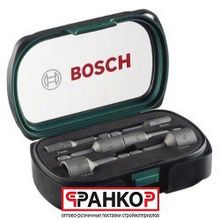 Биты-насадки, Bosch, 6,7,8,10,12,13х50мм, набор 6 предметов, торцевые, магнитные, шестигран.   2608