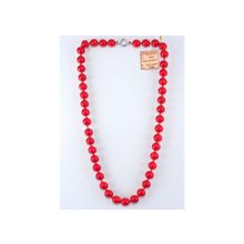 Бусики-Колечки Бусы прес.Коралл "Классика 12" арт. ПКО-1у(12)-63-6