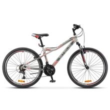 26" STELS Navigator-510V 2018 (21ск, алюм, аморт.вилка, Vbr, EF51 TX50 TX35 TZ21)(V030, рама 16", серый красный)