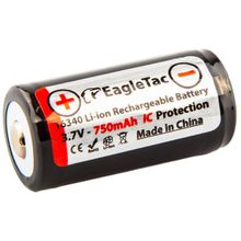 EagleTac Аккумулятор EagleTac литий-ионный (Li-Ion)  16340 PCB (защищенный) , 3,7В.