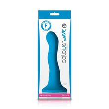 NS Novelties Голубой изогнутый фаллоимитатор Colours Wave 6  Dildo - 19 см. (голубой)