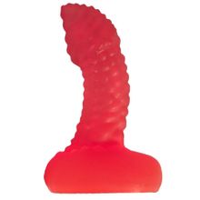 Розовый пупырчаты массажёр простаты - 11 см. (121392)
