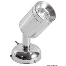 Osculati Articulated spotlight chromed brass 1 x 1 W HD, 13.900.01