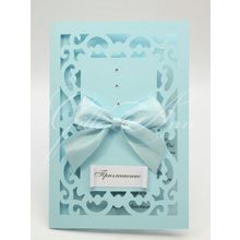 Свадебные пригласительные со стразами Сваровски Gilliann Charm INV034