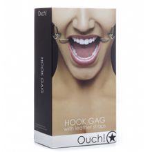 Чёрный расширяющий кляп Hook Gag (35382)
