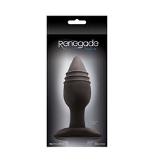 NS Novelties Средняя черная анальная пробка RENEGADE PLUG 4 - 12 см. (черный)