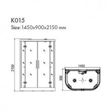 Инфракрасная душевая кабина K015