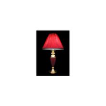 Настольная лампа с абажуром 008B бордовый